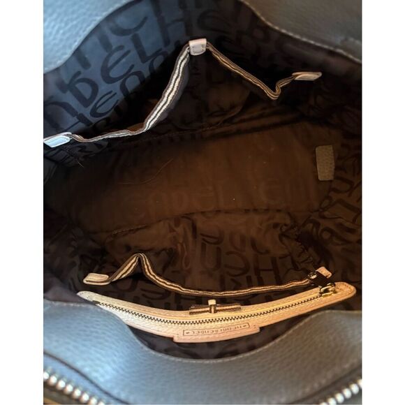 HENRI BENDEL - Carlyle Leather Satchel Tote in Grey. New HB Dust Bag Included - Picture 6 of 16